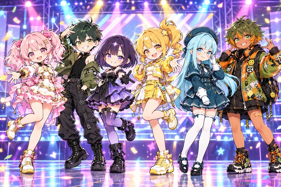 6 人を 1 枚に